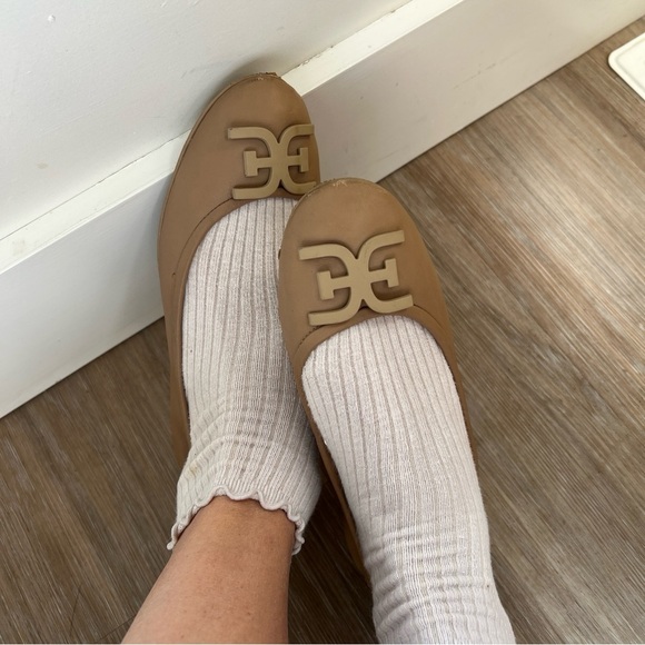 Sam Edelman Florence Nude Leather Ballet Flats Size 8 - Picture 2 of 7